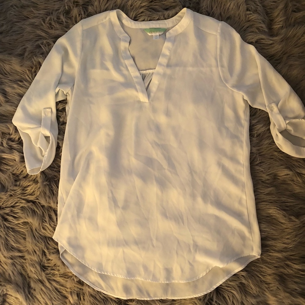 White loose fitting blouse